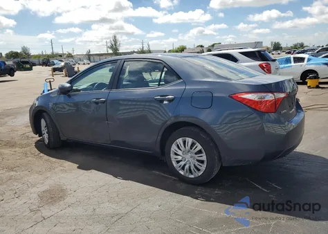 2016 Toyota Corolla L from USA, damaged, VIN 5YFBURHE4GP531171